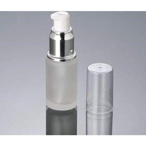 High quality 20ml matte glass bottle wholesale 300pcs/lot 2 color premium emulsion bottle glass jar F20171894