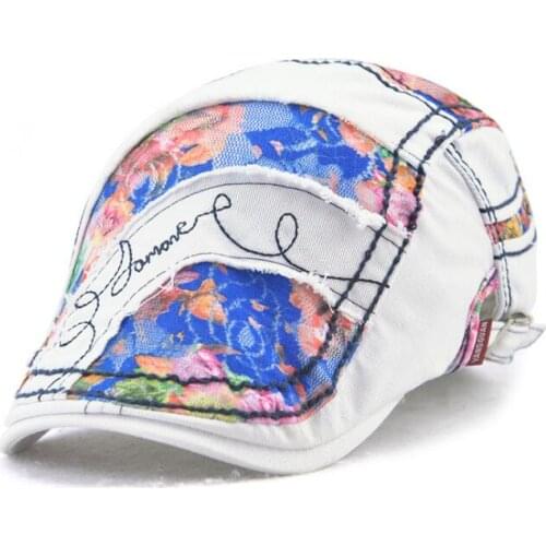 Womens lace sunscreen hat spring and summer trendy beret hat