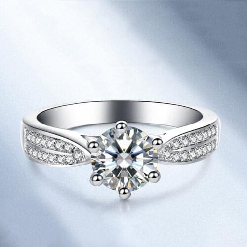 Engagement Wedding Band Ring For Women 3ct Cz Crystal Ring 925 Silver Female Ring Anel Jz6 Claddagh Ring