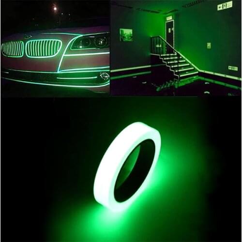 1.5cm*1m Outside Luminous Fluorescent Night Self-adhesive Glow In The Dark Sticker Tape Safety Security Decoration Warning Tape