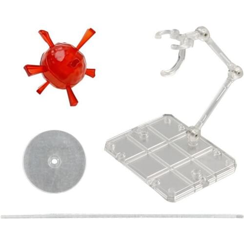 1Set 4 x 4cm Bomb Special Effect Decoration Flame Ball Model with Bracket for Gundam Model and Anime Figure