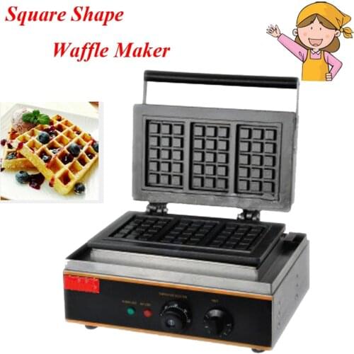 1pc Commercial Electric Waffle Maker Plaid Cake Furnace Machine Heating Machine FY-115