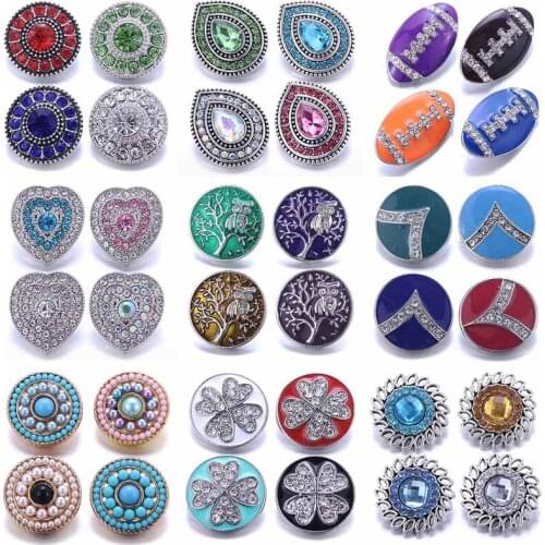 10pcs/lot Love Heart Snap Button Jewelry 20mm 18mm Metal Snap Jewelry Fit Snap Button Bracelet Bangle Necklace Charms Jewelry