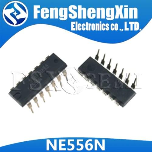 10pcs/lot New NE556N DIP-14 NE556 DUAL PRECISION TIMERS IC