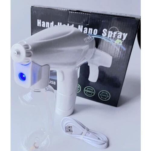 200ml Disinfection Sprayer Blue Light Steam Spray Gun Portable Wireless Fogging Machine Sterilization Atomizer 2m Spray Distance