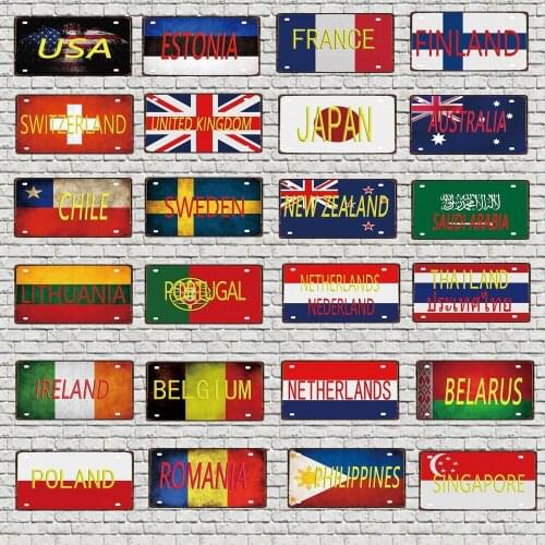 30X15CM National treasure animal License Plate Travel Souvenir Vintage Metal Sign For Wall Art Shop Restaurant Decor DC-0245A