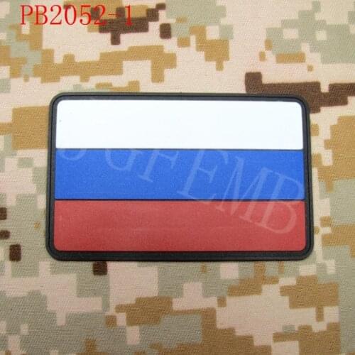 The Russian Federation Skull flag Tactical Military Morale 3D PVC patch 8cm*5cm