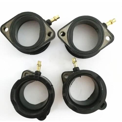 4Pcs Carb Carburetor Intake Adapter Boot Set for KAWASAKI ZR1100C ZX1100D ZR1200 16065-1210 motorcycle accessories