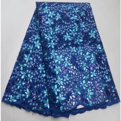 5yards/pc) high quality African handcut organza lace fabric with beads and excellent sequins embroidery for party dress OP20