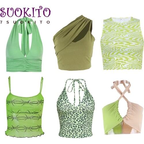 Женские топы и футболки 7SUOKITO China At AliExpress