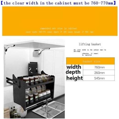 Armario De Cosina Corredera Pantry Organizer and Storage Hanging Rack Cozinha Kitchen Cabinet Cestas Para Organizar Basket