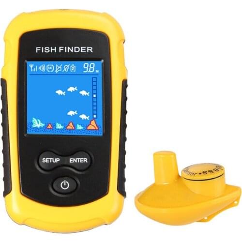 Wireless/Wired Fish Finder for Fishing HD 40M Water Depth Portable Fish Finder RW