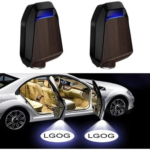 2pcs Wireless Led Car Door Welcome Laser Projector Logo Ghost Shadow Light Car Door Shadow Light Laser Emblem Lamps Kit