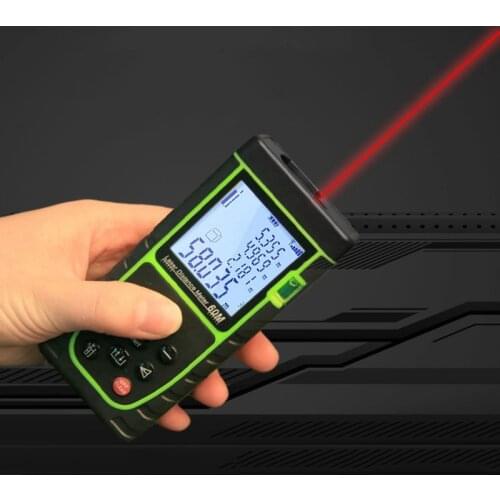 40M Waterproof Handheld Laser Distance Meter Rangefinder Digit Range Finder Build Measure Device Infrared Building Measure Tool