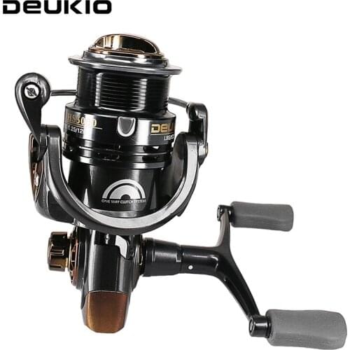 DEUKIO Water Resistance Spinning Reel HS2000-3000 -5000 7.1:1 Max Drag Power Handle Line Spool Bass Pike Saltwater Fishing Pecsa