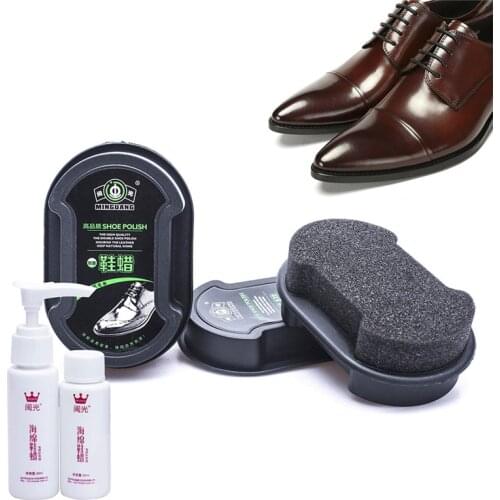 Double-sided Sponge Shoe Polish Shoe Brush Colorless Decontamination Shoe Brush 5 pairs Shoe Polish Artifact Sponge Shoe Polish