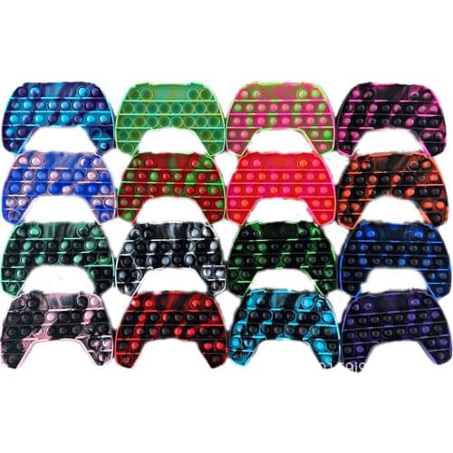 Joystick Pops Fidget Antistress Toys Children Push Bubble Figet Sensory Gamepad Shape Popper
