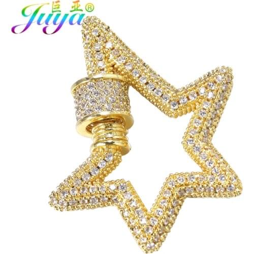 Juya DIY Pendant Punk Jewelry Findings Supplies Metal Lock Sprial Screw Clasps Accessories For Handmade Necklace Jewelry Making