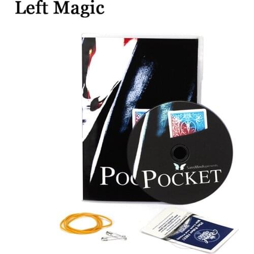 Pocket By Julio Montoro (DVD And Gimmick) Magic Tricks Pocket Become Card Magic Props Magician Close Up Gimmick Mentalism