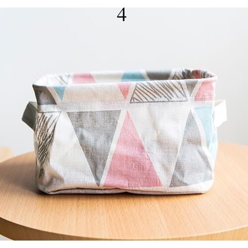 Storage Baskets Clothing Household Storage Box Foldable 3 Colors Storage Closet Toy Box Container Organizer Fabric Basket #32