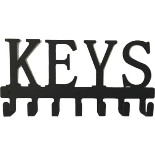 Creative "KEYS" Words Shape Rack Hook Home Entrance Key Holder Pegs Storage