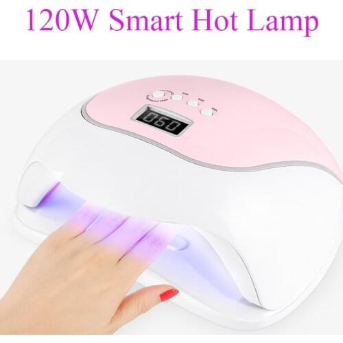 120W UV LED Lamp For Nails Dryer Two Hand Ice Lamp 36 LEDS For Manicure Gel Nail Lamp Drying Lamp For Gel Varnish