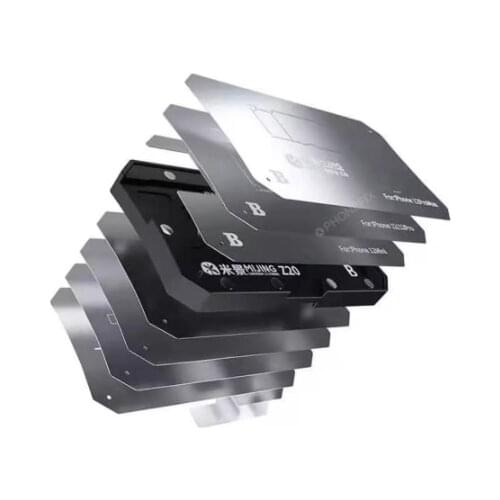 Mijing For iPhone 11 12 MINI PRO Max X/Xs/Xs Max Plant Tin Platform Mainboard Middle Layer BGA Reballing Stencil Tool