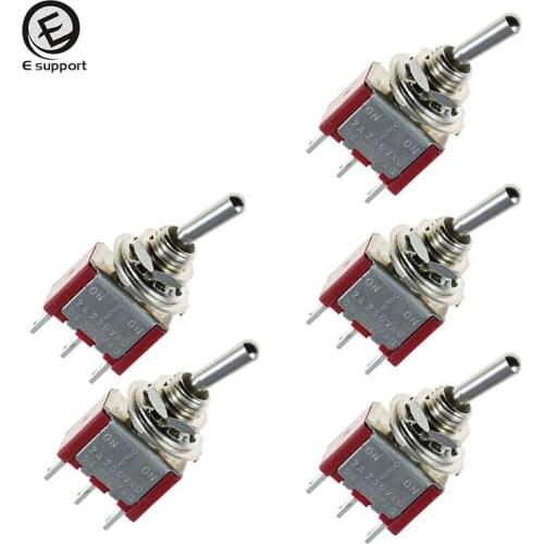 EE support Auto Interior Parts 5Pcs On/Off/On Momentary Mini Toggle Switch Motor Dash SPDT 3Pin Car Accessories Sales