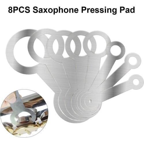 8PCS Saxophone Pressing Pad Set Saxophone Repair Maintenance Kit Saxophone Accessories