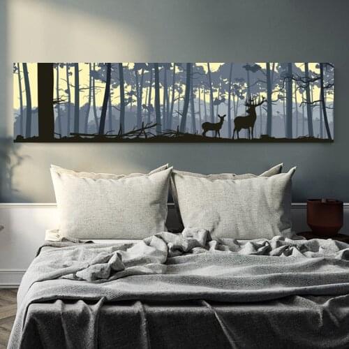 Nordic Elk Deer Series Living Room Decor Art Print Posters Animal Family Canvas Painting Wall Pictures Home Decor