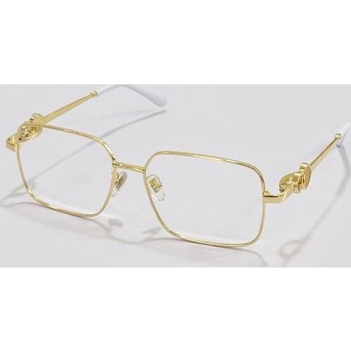 New Square Glasses Frame Women Brand Designer Alloy Eyeglasses Female Optical Glasses Frame