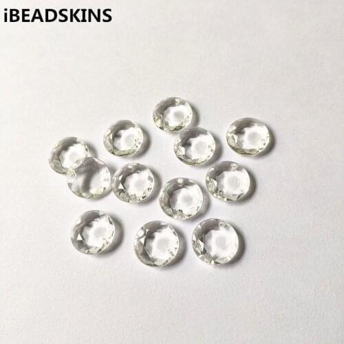 New arrival! 13mm 950pcs/lot Clear Acrylic (2 Hole) Faceted Round shape beads for Necklace,Earrings parts,hand Made Jewelry DIY