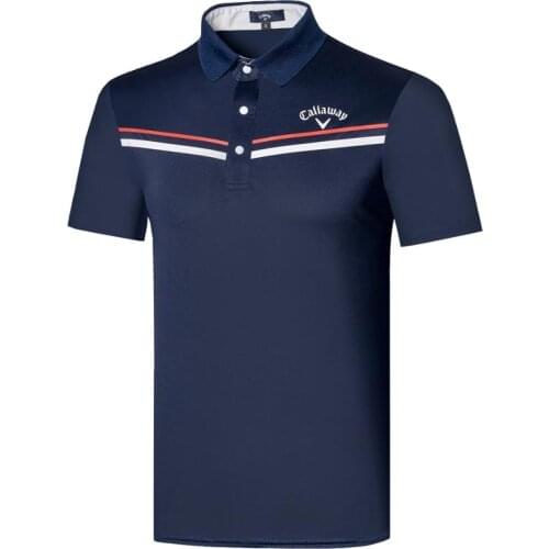 New golf mens short sleeve sports quick-drying breathable perspiration slimming non-iron stretch ball jersey top