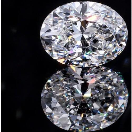 0.08ct-0.29ct Oval Shape DEF White Color VS Clarity Loose CVD/HPHT Lab Grown Diamond for Jewelry Making