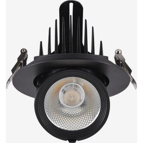 Dimmable LED downlight 10W 15W 20W 30W 40W adjustable 360 Degree led light 3000K/4000K/6000K Recessed Trunk downlight AC85-265V