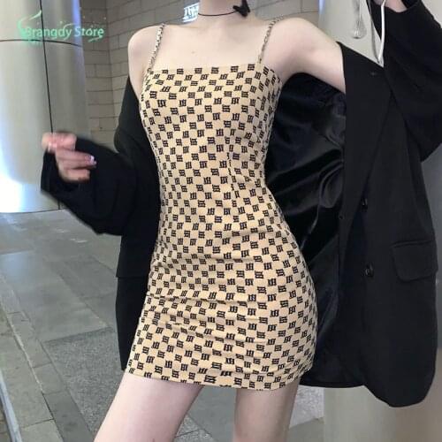 Sundress Casual Strap Dress Y2k Tank Sequined Dress Harajuku Korean Fashion Vintage Aesthetic Disco Mini Skirts Cottagecore