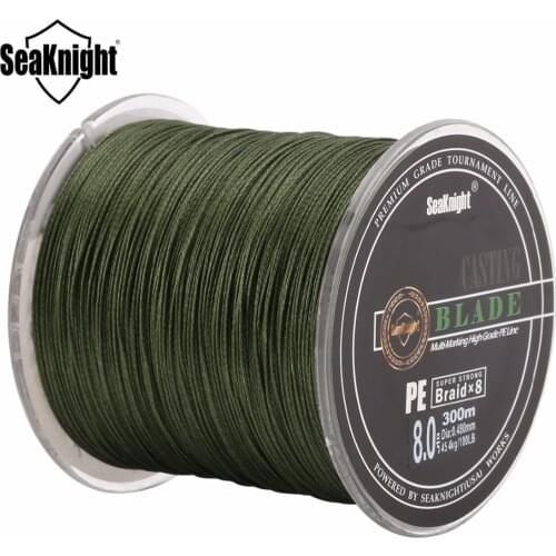 SeaKnight 8 Strands 300M Fishing Line Braided PE Line Multifilament Braided Wire 20-120LB Strong Abrasion Resistance Saltwater