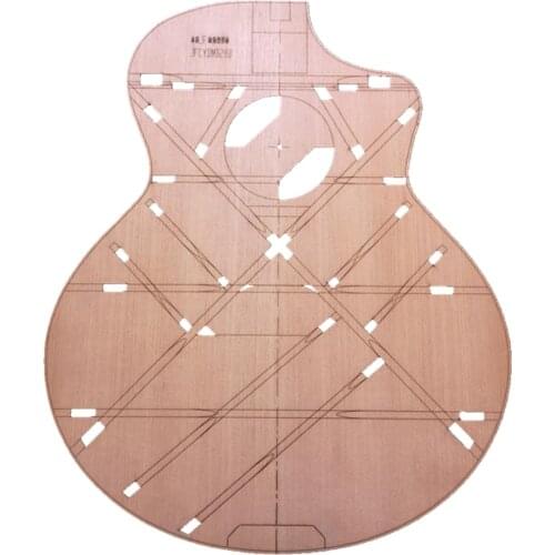 Wood Guitar Body Template for 41inch JF Corner Guitar Making Mold Shape Part