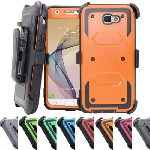 Heavy Duty Hybrid Shockproof Armor Case Kickstand Belt Clip Holster Hard Shell Cover For Samsung Galaxy J7 Prime/ON 7 2016
