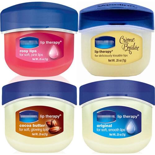 100% Pure Vaseline Lip Balm Petroleum Jelly Natural Moisturizing Cream Original Cocoa butter Creme Brulee Balsam lip moisturizer