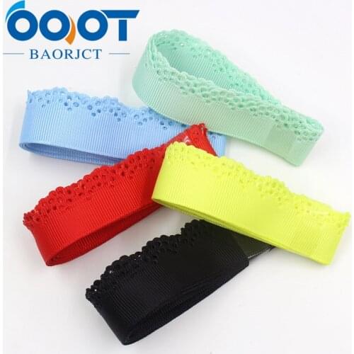 1770310,7/8'' 22mm hollow Flowers solid Grosgrain Ribbon, DIY handmade materials Clothing accessories Headwear Hat decoration