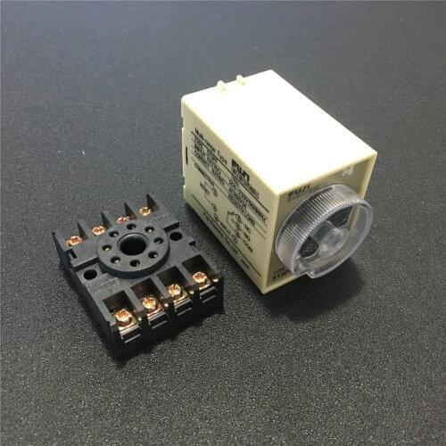 2sets Time Relay ST3PF ST3 Power Off Delay Timer 110VAC 10S 30S 60S 180S Second Knob Control 3A 250VAC with PF083A Socket Base