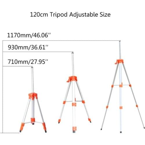 X5QB 1.5M/1.2M Universal Adjustable Aluminum Alloy Tripod Stand For Laser Air Level
