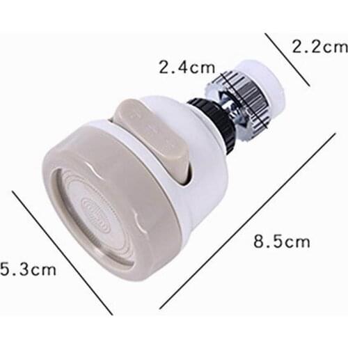 360 Rotary 3-Speed Adjustable Faucet Turbo Shower Head - Sprinkler Diffuser Tap Filter Filter Adapter