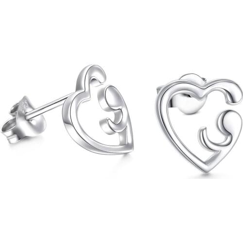 925 Sterling Silver Statement Earrings Semicolon Support Awareness for Suicide and Depression Jewelry YLQ7003