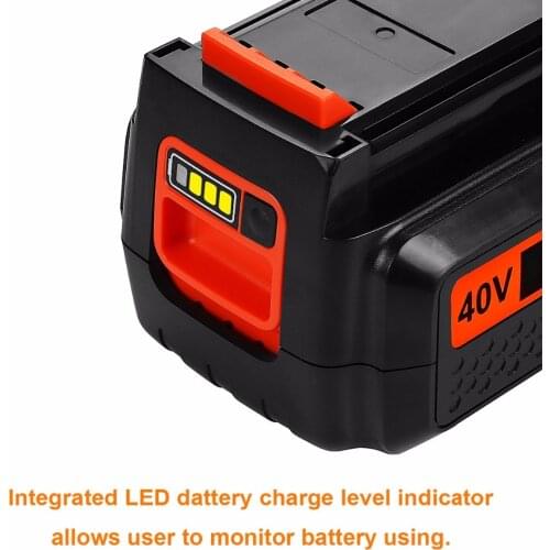 For Black & Decker 40V 4500mAh Li-ion Rechargeable Power Tool Battery LBXR36 BL2036 LBX2040 LST136,LST420,LST220 L10