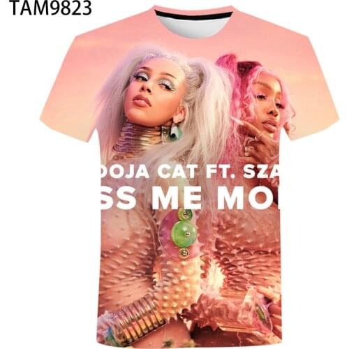 Summer Singer Doja Cat Funny Sexy T Shirt Men Women Sweatshirt 3D Print Oversize Hip Hop Streetwear Youth O-neck Top
