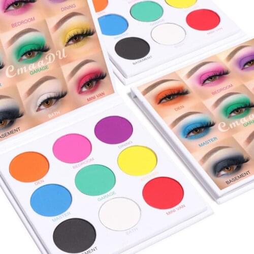 Hot Sale Eyeshadow Palette Matte Glitter Shiny Pigment Eye Shadow Pallete Palette Women Beauty Makeup Cosmetics TSLM1