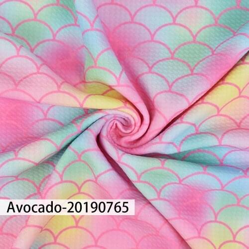 Huangtao Diy 50X150cm Brand Color Fish Scales Cartoon Character Pattern Custom Liverpool Bullet Fabric No MOQ Polyester Fabric