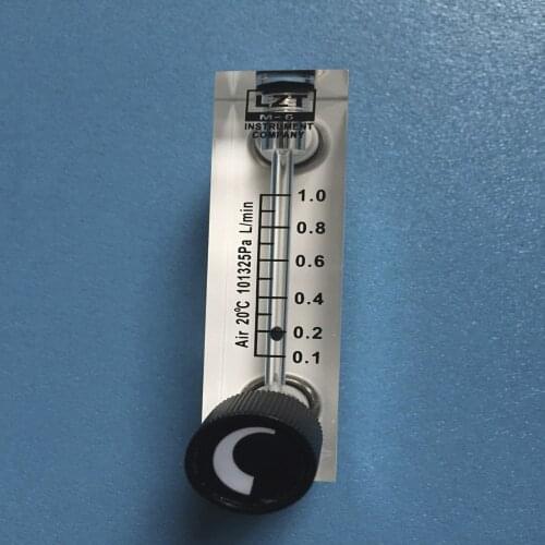 LZT-6T 0.1-1 L/min Square Panel Type Gas Flowmeter Air Flow Meter rotameter LZT6T Tools Flow Measuring